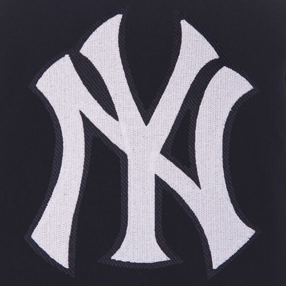New York Yankees Reversible Fleece Jacket with Faux Leather Sleeves - Picture 5 of 7